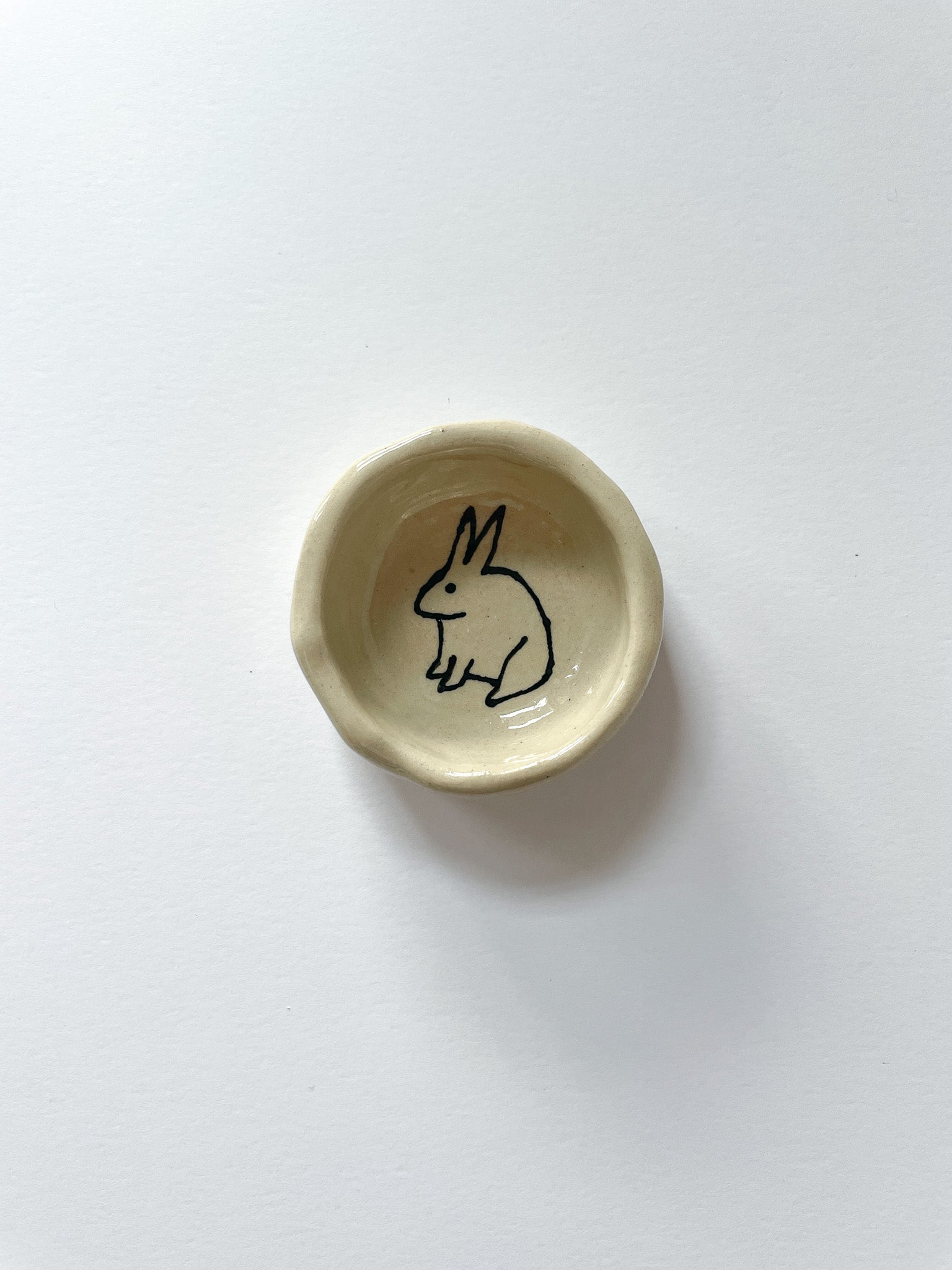 Small bunny jewelry dish