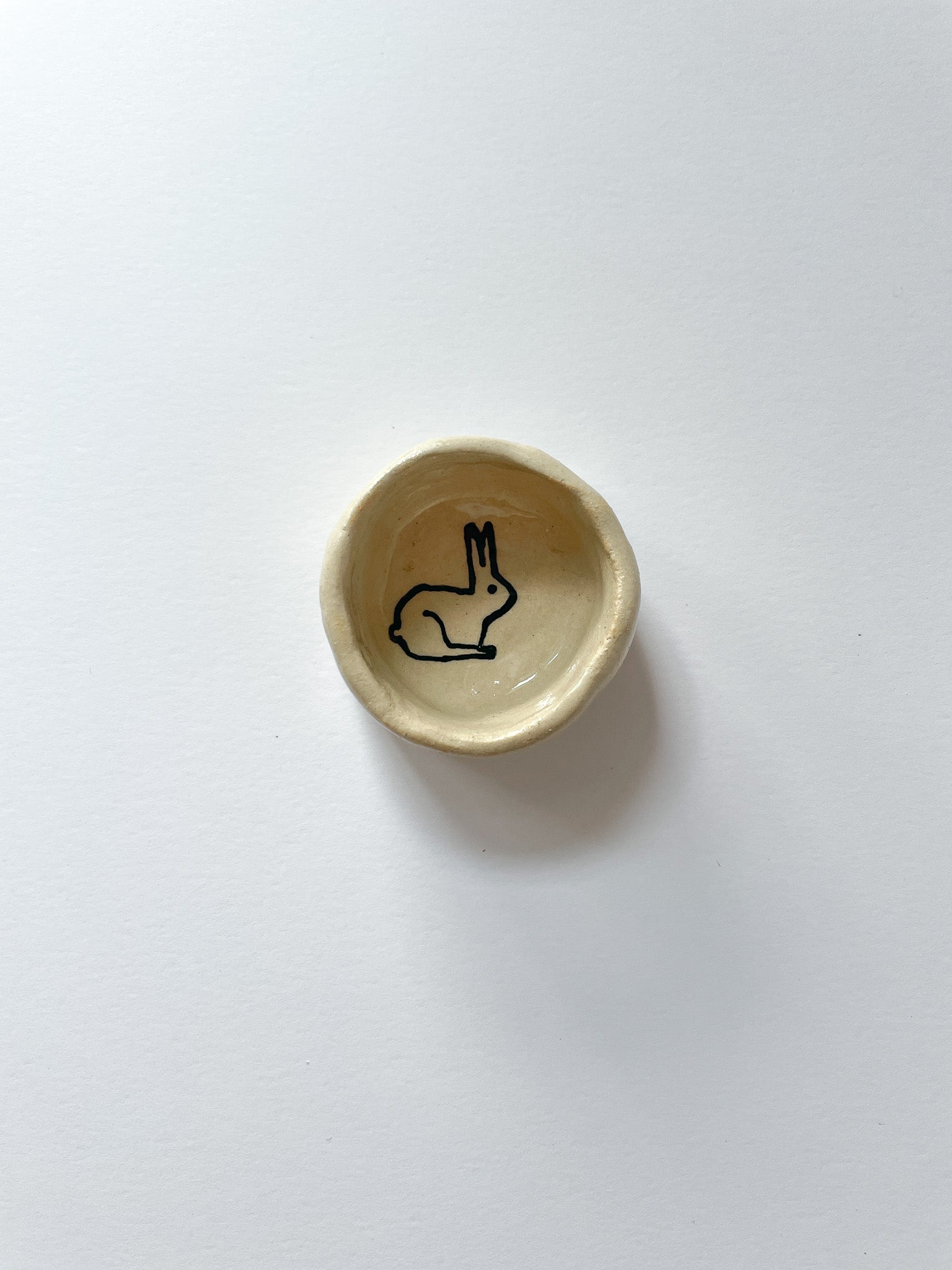 Small bunny jewelry dish