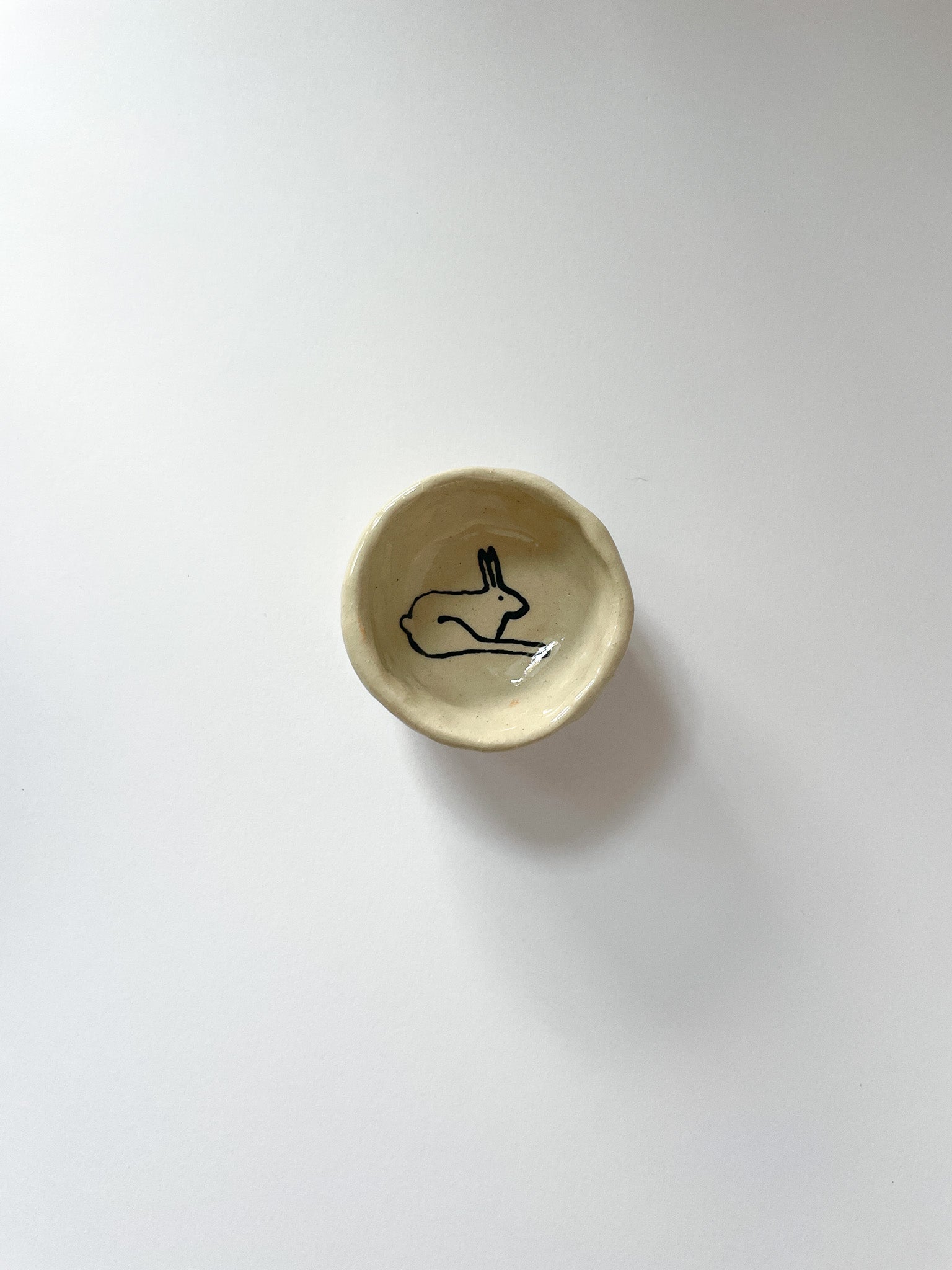 Small bunny jewelry dish