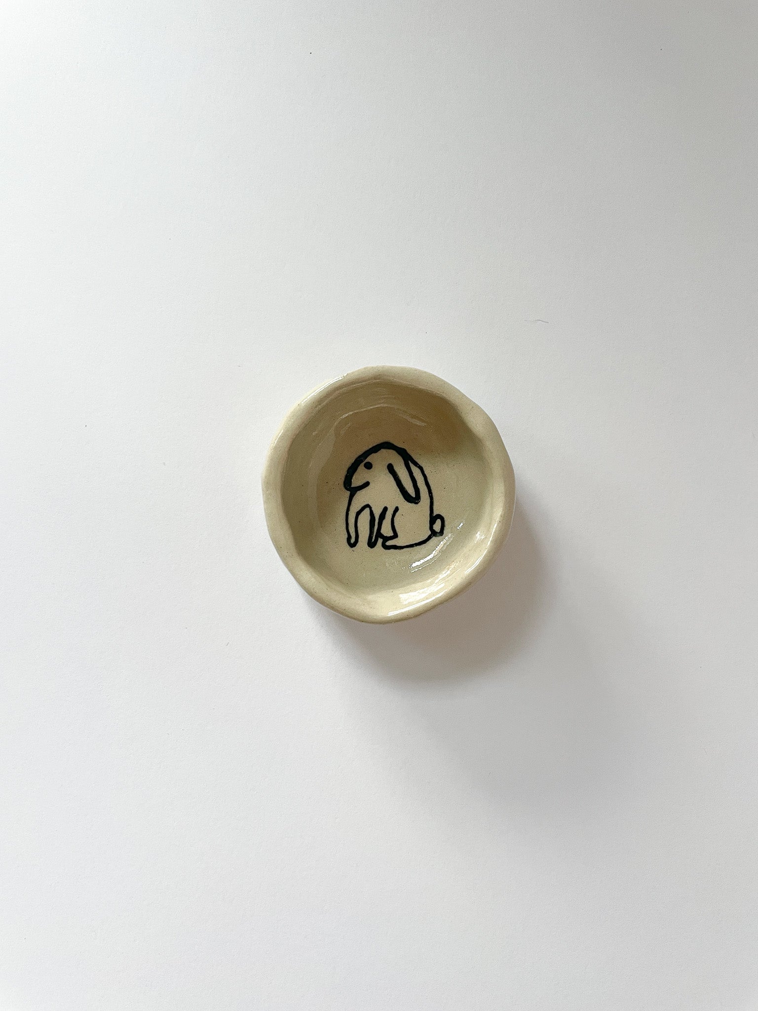 Small bunny jewelry dish