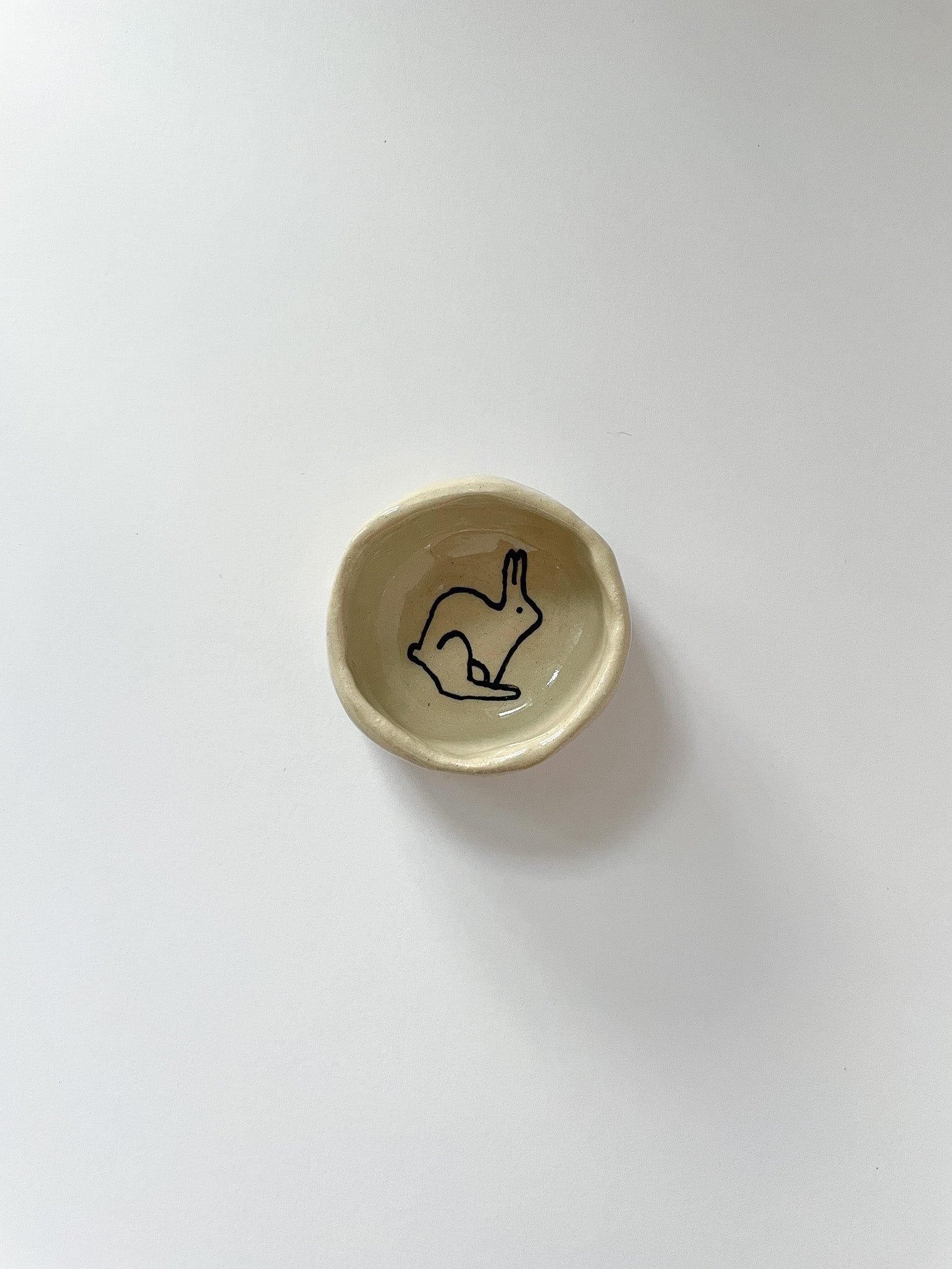 Small bunny jewelry dish