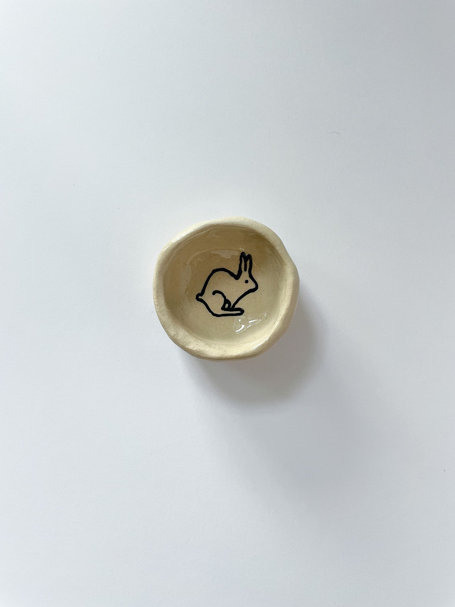 Small bunny jewelry dish