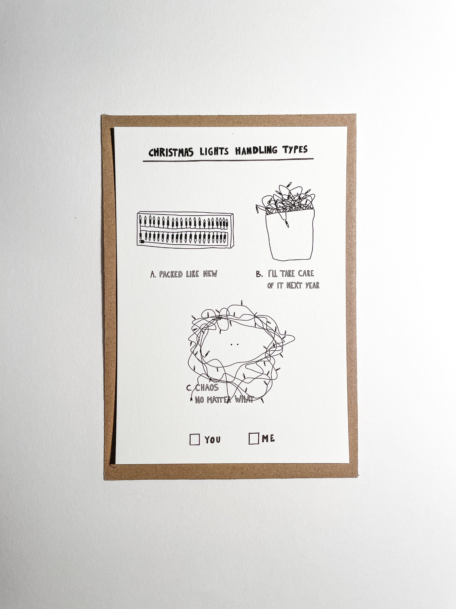 Christmas Lights Postcard