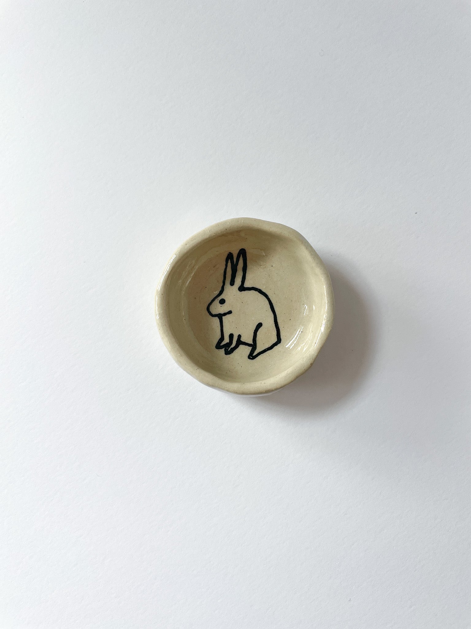 Small bunny jewelry dish
