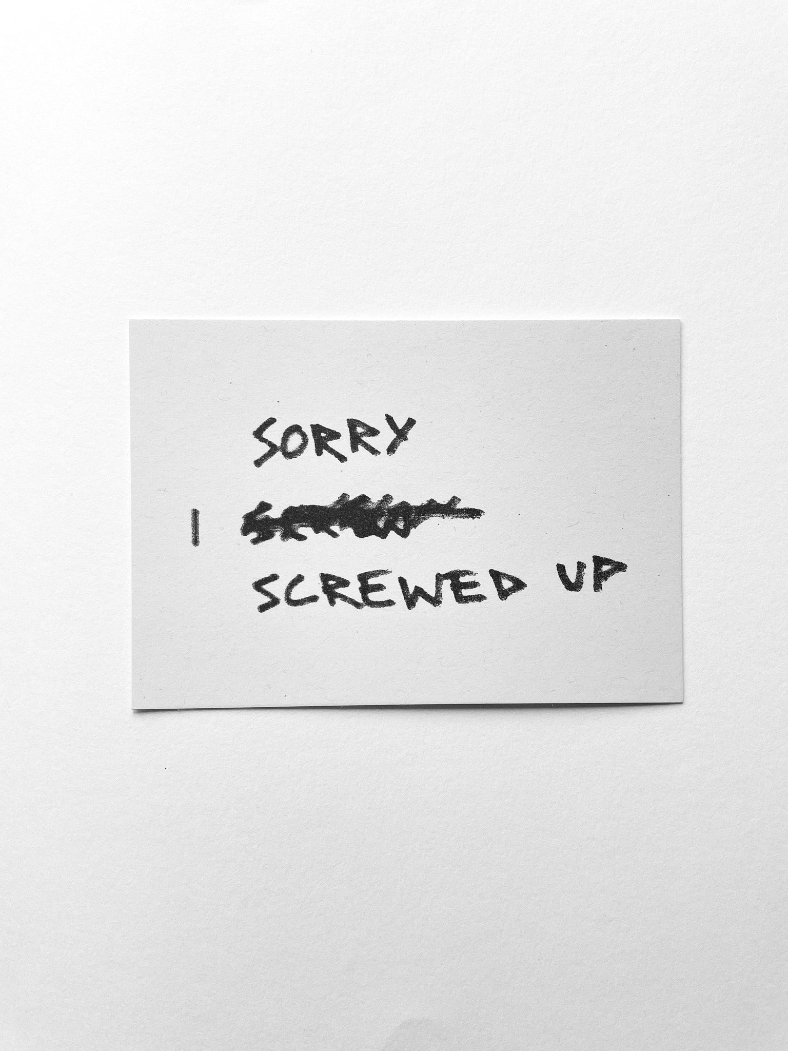 Sorry Postcard