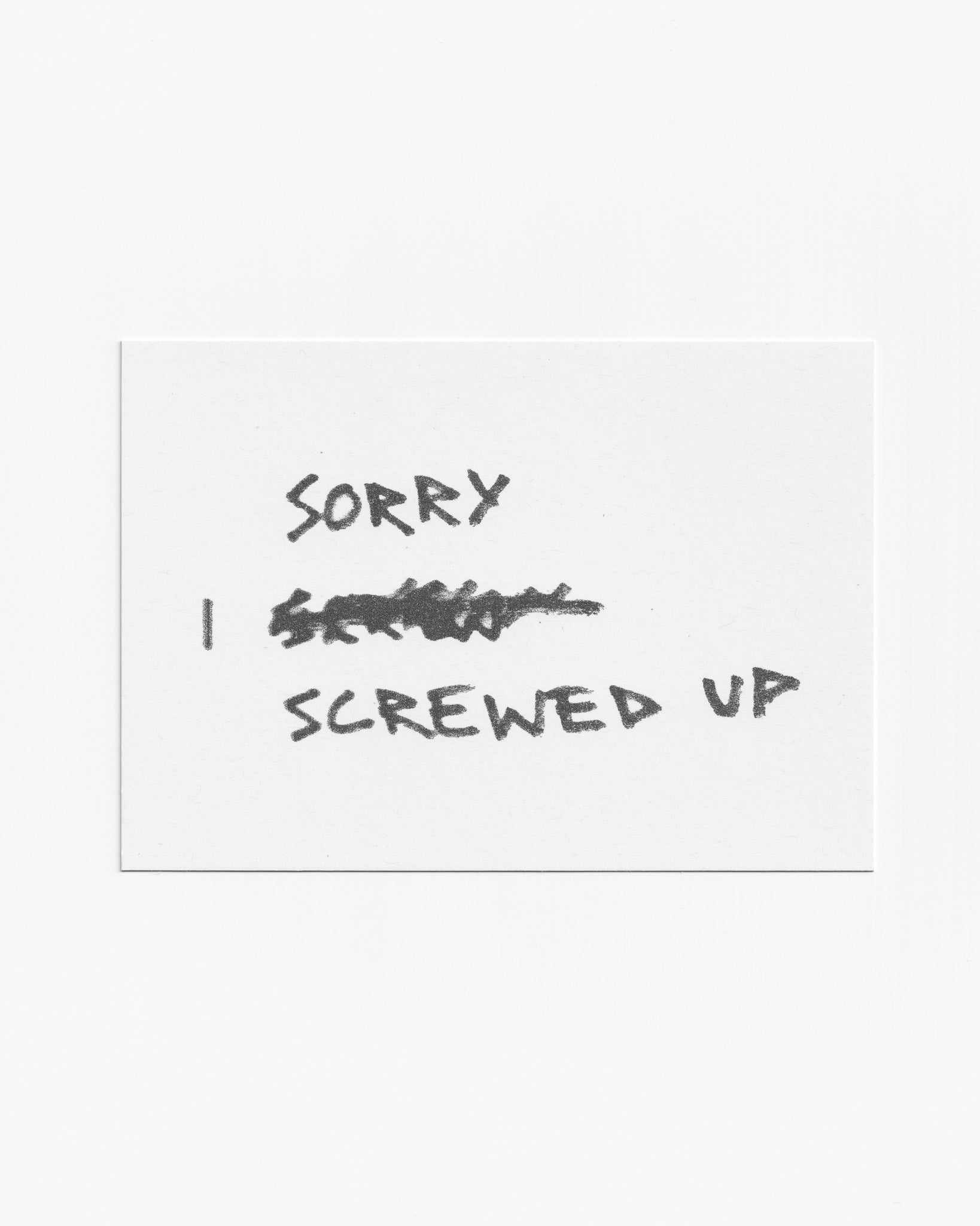 Sorry Postcard